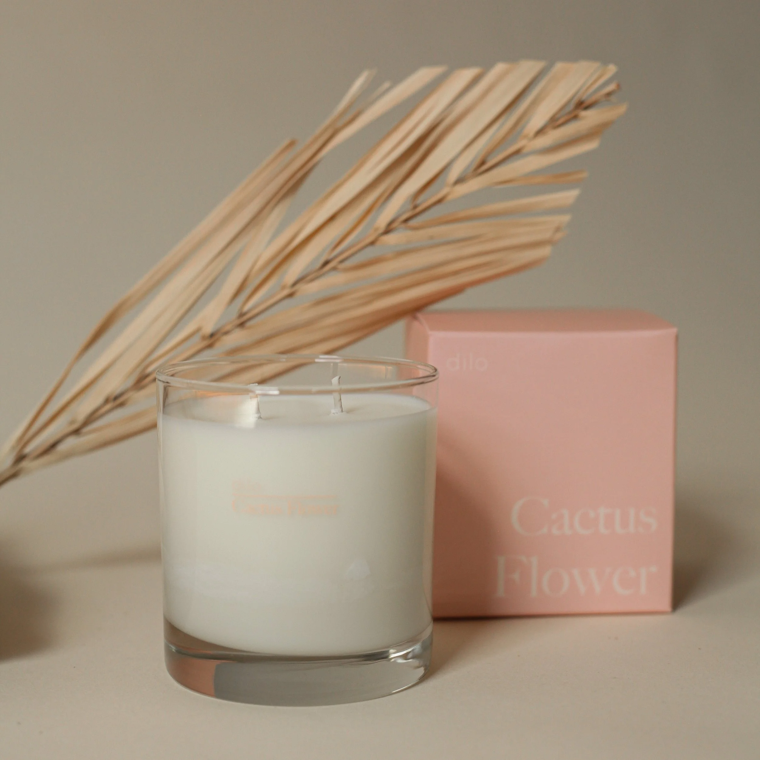 hand poured soy wax candles cactus flower (Copy) (Copy)