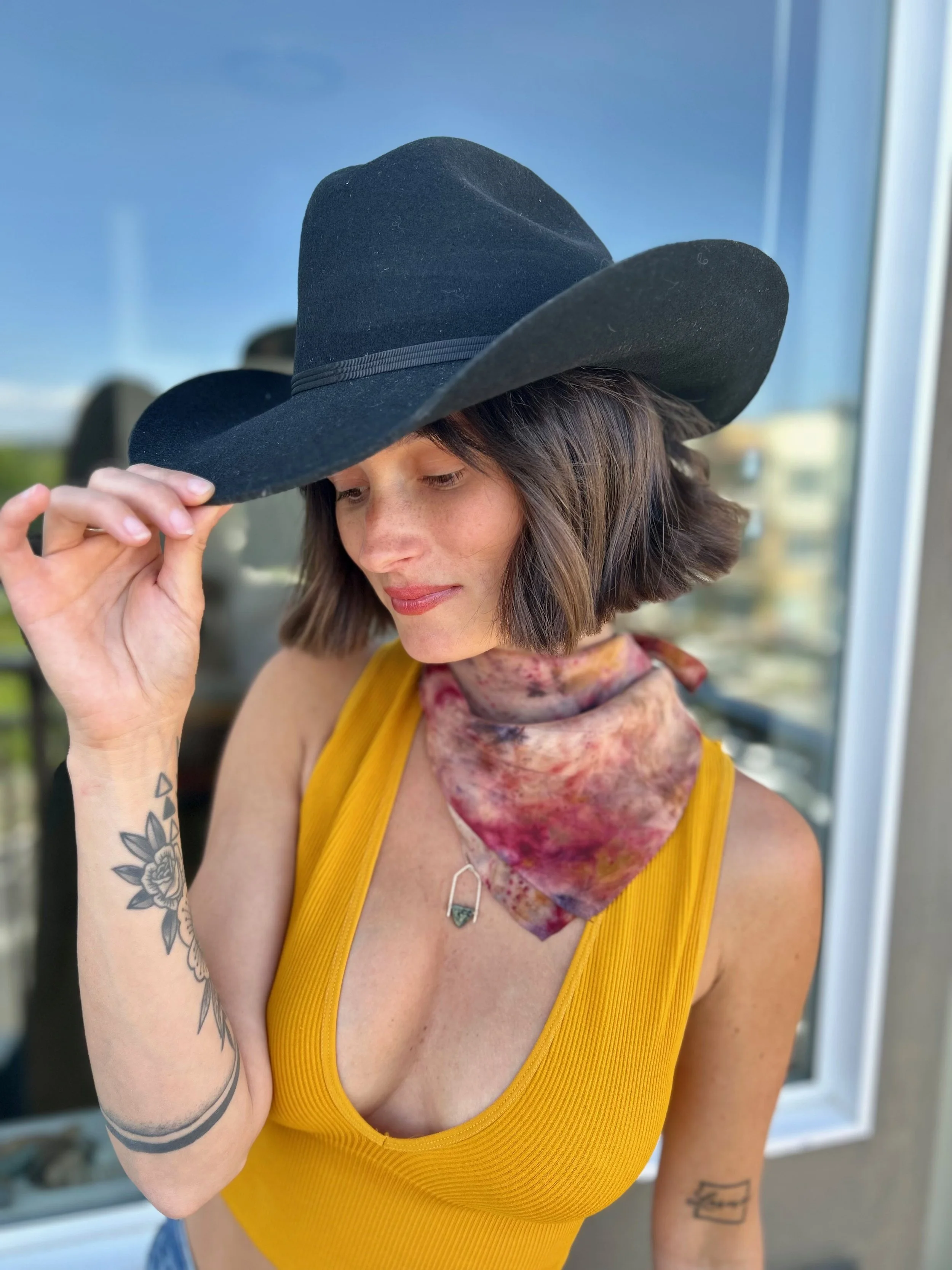 Black Wool Cowgirl Hat