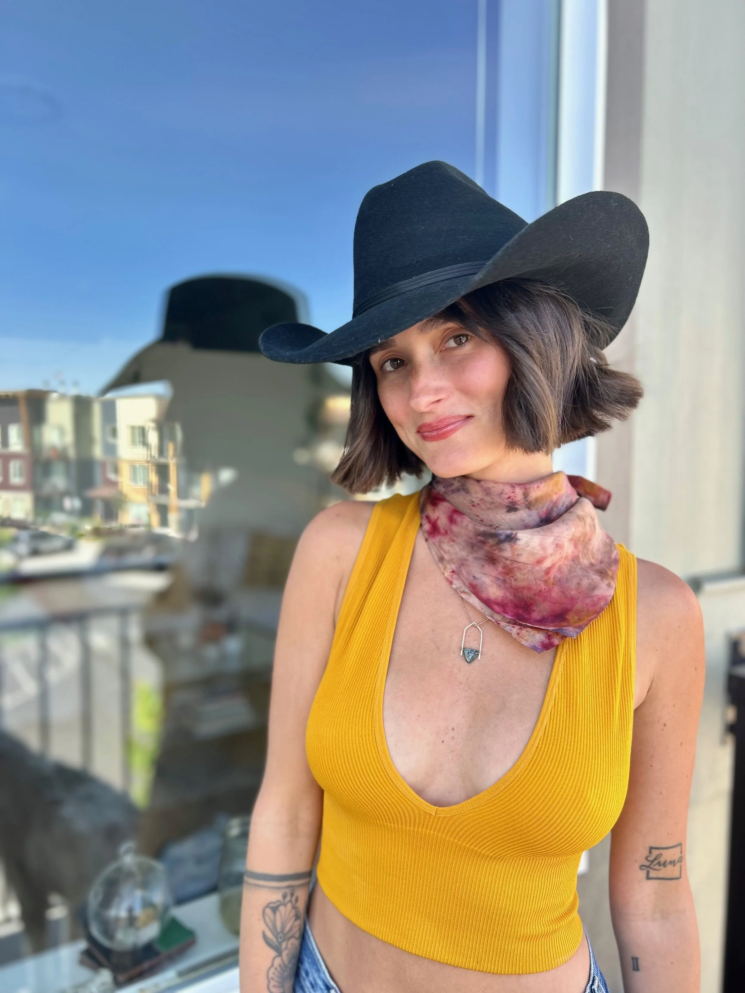 black wool cowgirl hat