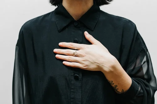 Cosmic Twin Sterling Bondage Ring