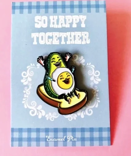 Kellyportfolio So Happy Together Enamel Pin