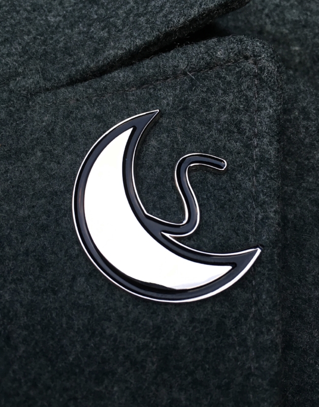 Strix Silver/Luna Enamel Pin