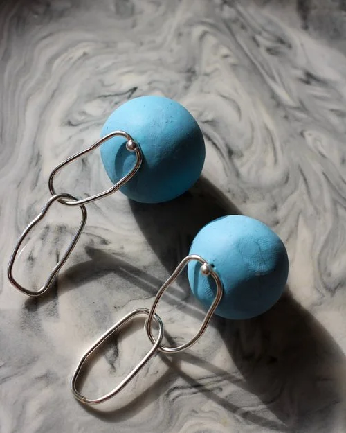 Cosmic Twin Sterling Linked Earrings
