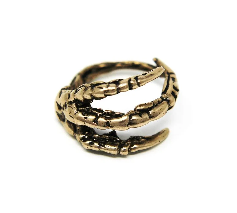 Moon Raven Designs Original Raven Claw Ring in Bronze