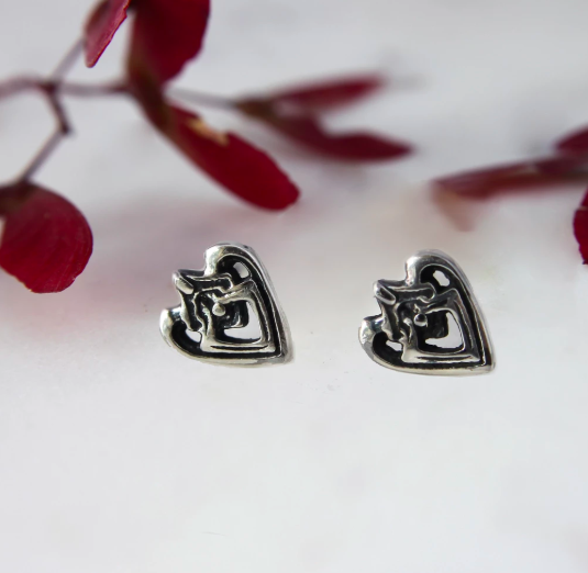 Astor + Orion Heart Studs