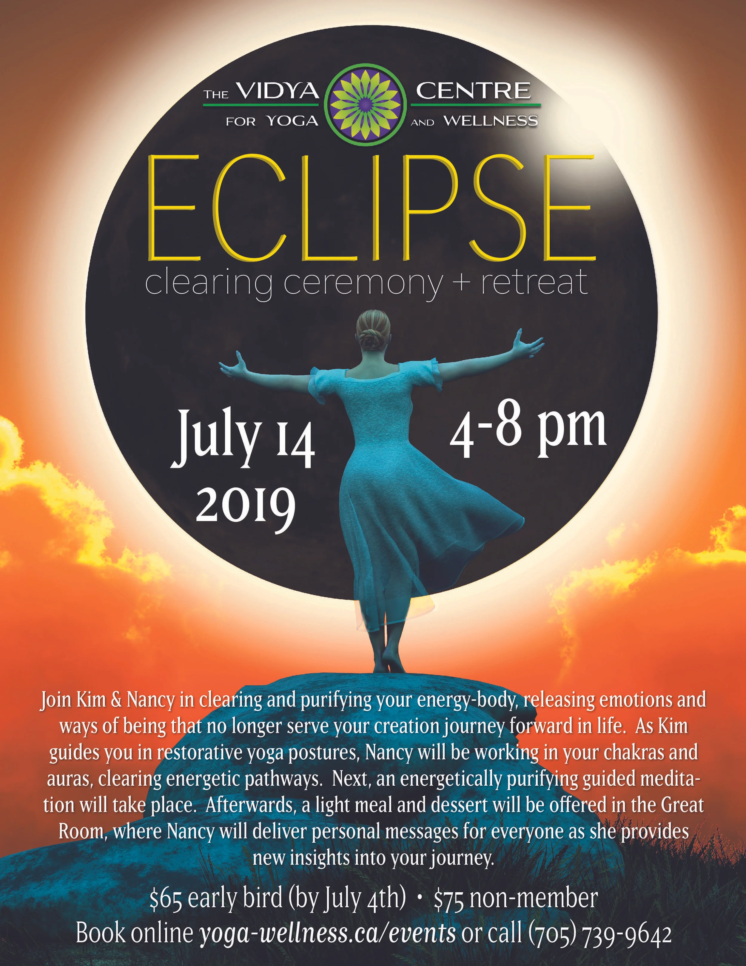 Day retreat with psychic astrologer Nancy Arruda and Yoga Teacher Kim Vidya