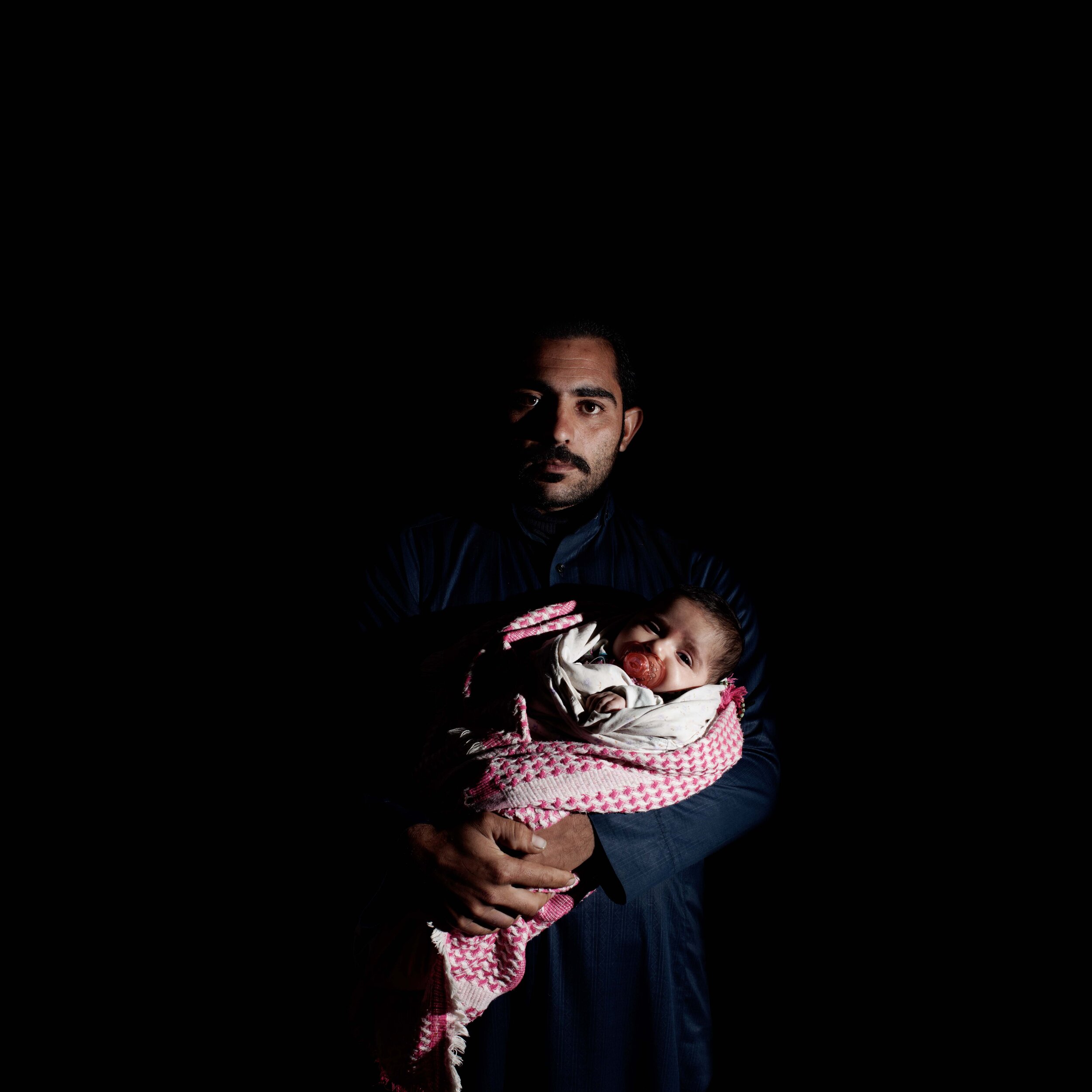  Majid (22) is a father of three. His youngest, Nour, is two months old. He fled Aleppo when his home was destroyed and came to Lebanon eight months ago. With the Norwegian Refugee Council’s assistance, he hopes to begin the birth registration proces