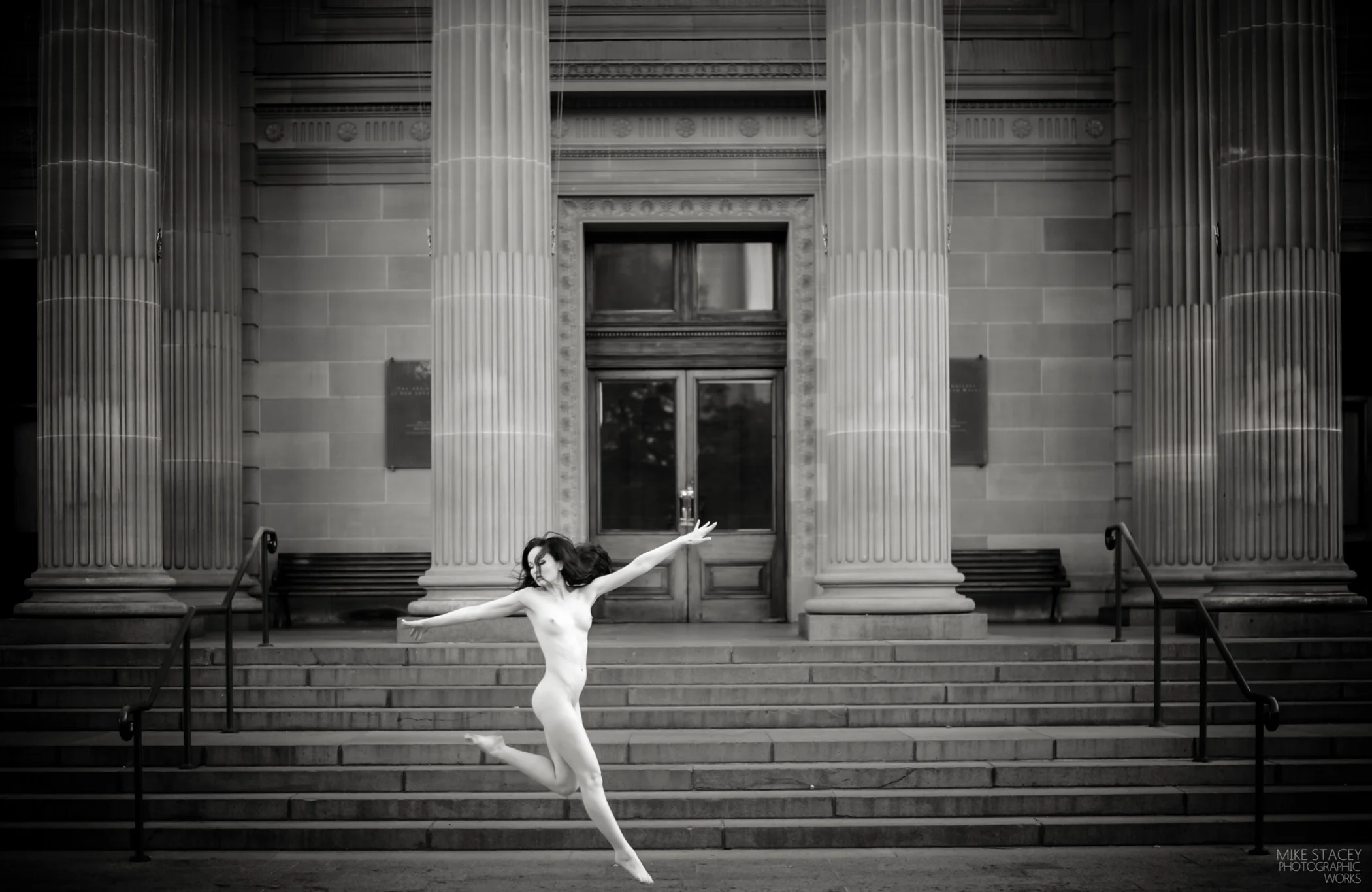 Anne Duffy Outside the Art Gallery of NSW, October 2014.