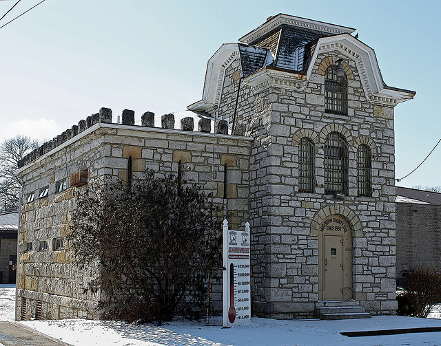 The historic "cannonball" jail.