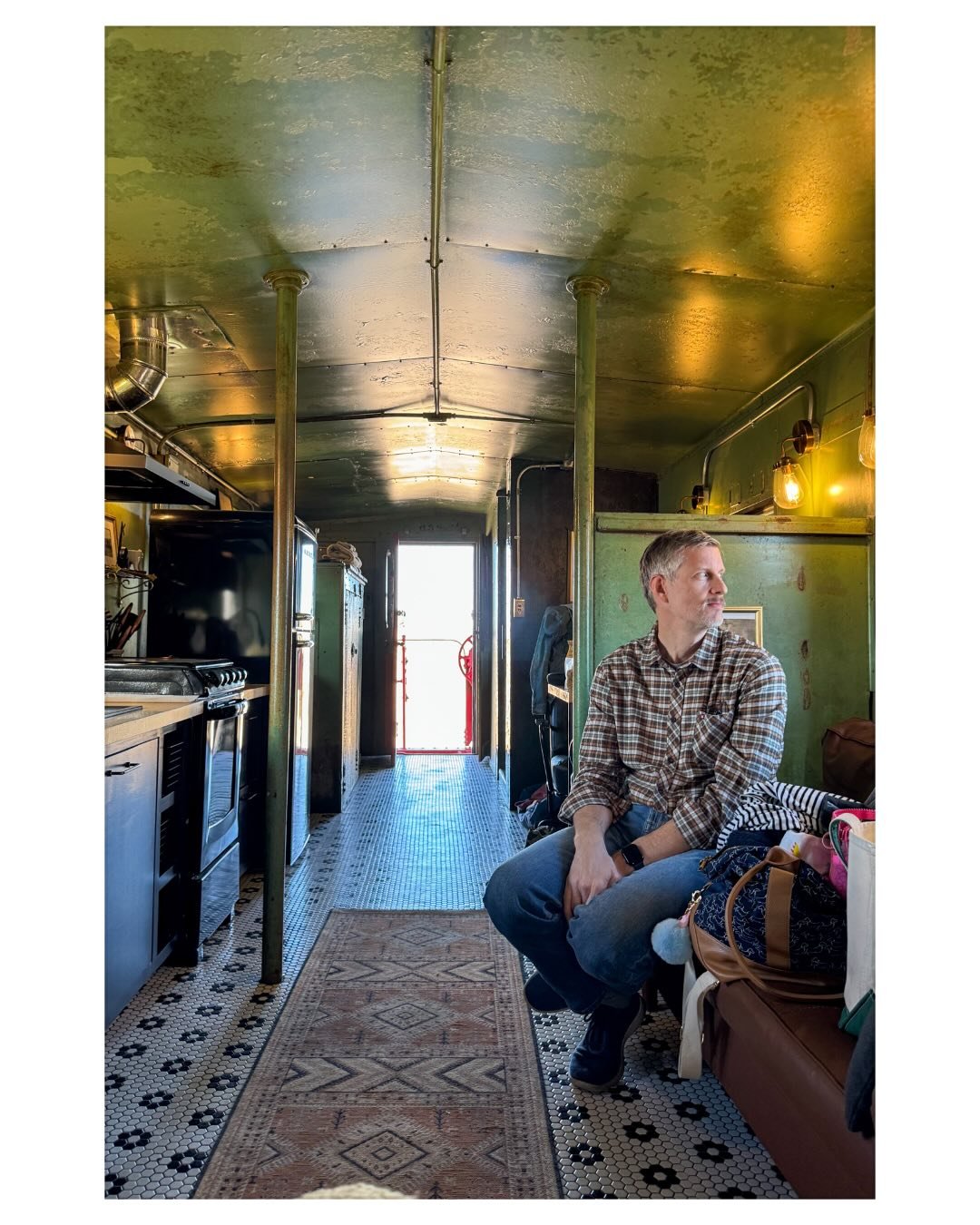 We hit the long dusty windy road to West, TX. The quiet never disappoints and lack of news is a bonus. Saw some art, ate the best food ever at Bordo, went to a puzzling show, stayed in a caboose, installed a bench in a nature conservatory, viewed Jup