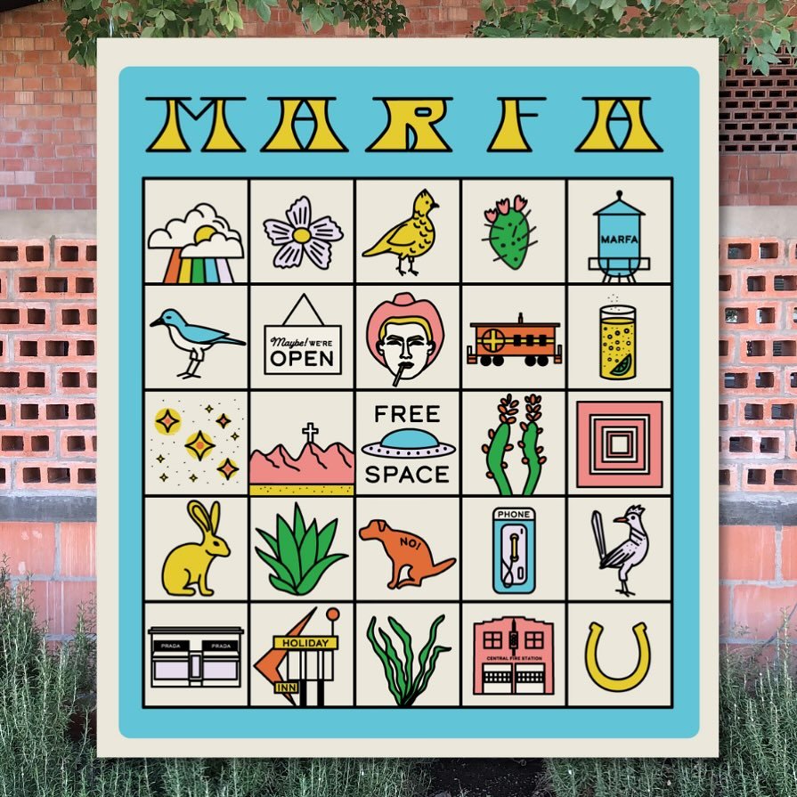 The other day I posted a West Texas sticker sheet that I&rsquo;d made a few years ago. It gave me bingo vibes as I scanned it for all the things I spotted on our recent spring break trip. That then inspired me to make an actual bingo card. Because my