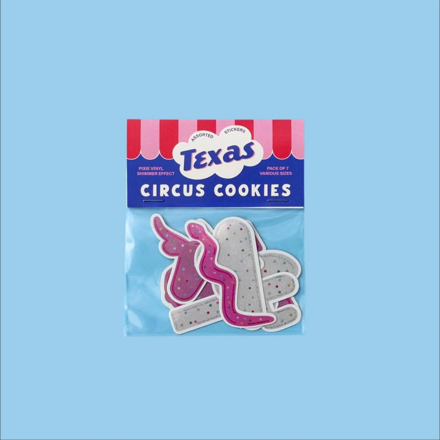 Welcome to clown town 🤡 🇨🇱. Pack of 7 stickers shining like crazy diamonds with a little of that @stickerapp pixie dust magic.