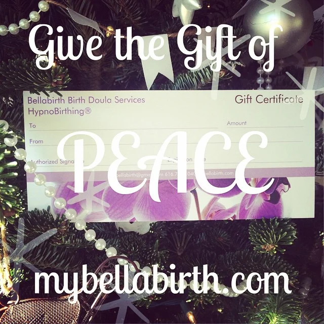 Give yourself the gift of peace of mind this season! Birth Doula Services and HypnoBirthing&reg; can make a big difference for your birthing experience! Learn more at mybellabirth.com and put a Bellebirth Gift Certificate on your wish list!  #hypnobi
