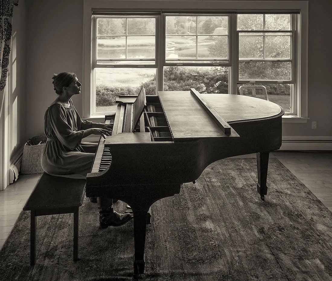 Lindsay at the Steinway