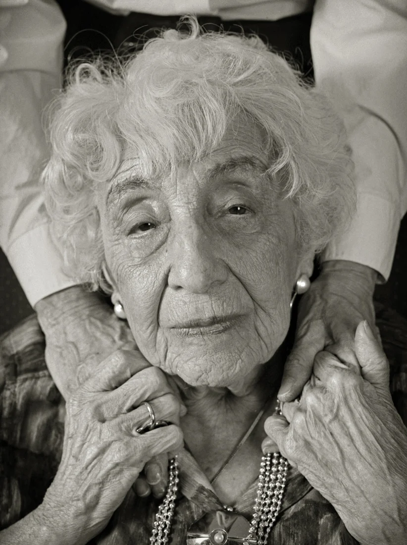 Rose Magyar and the hands of her daughter Judith