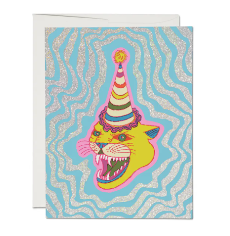Party Hat Cat Birthday Card