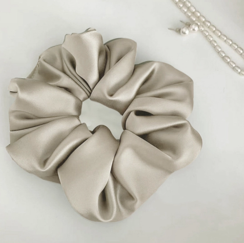 I need this Oversized Satin Scrunchie by LadyJuneAccessories – Luxe Hair  Accessory Shop Chic Hair Accessories | Black and Gold Black & Gold Vintage  Furniture Decorative Arts Home Fragrances