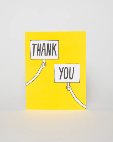 Thank You Sign Card