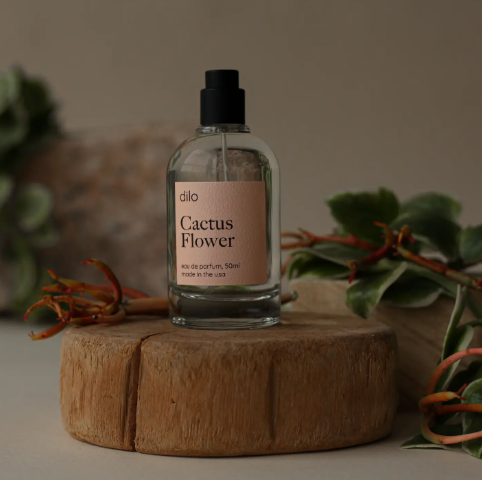 Artisanal eau de parfum by dilo, designed in Philadelphia with a sophisticated desert-inspired scent profile.