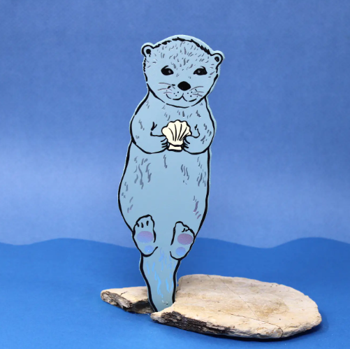 Ark Colour Design Otter Bookmark - Heritage Blue