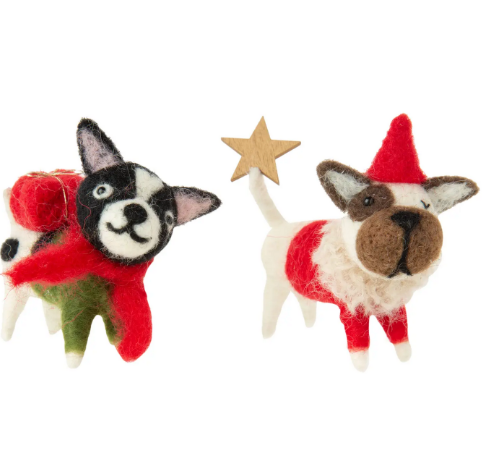Felt Puppy Dog Ornament