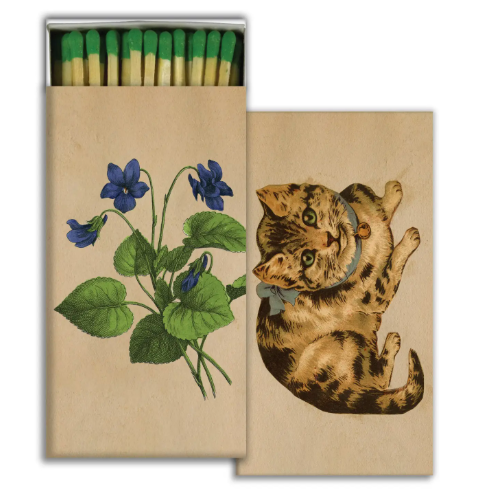 HomArt Kitty & Violet Decorative Match Box.