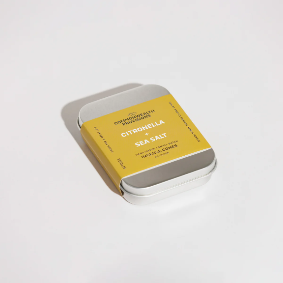 Citronella + Sea Salt Incense Cones