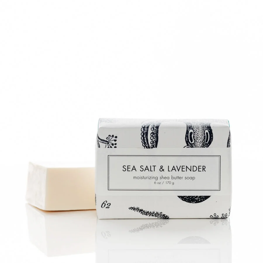 SEA SALT & LAVENDER Shea Butter Soap - Bath Bar