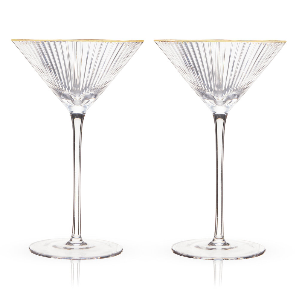I need this Gold-rimmed Martini Glasses Home Accessories Black & Gold  Vintage Furniture Decorative Arts Home Fragrances