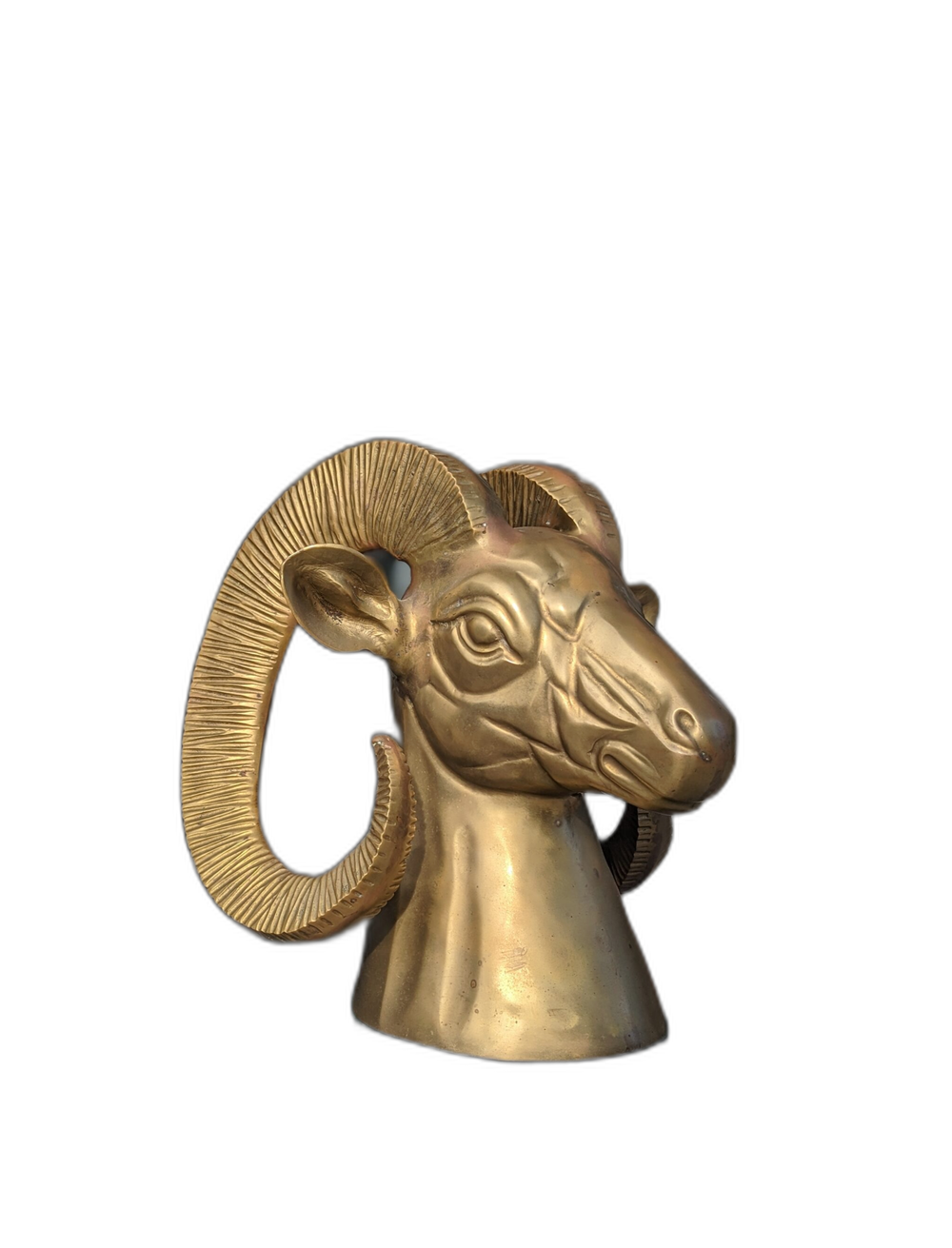 Vintage Brass Big Horn Ram Figurine Sculpture – Shop-Uniques-Unlimited