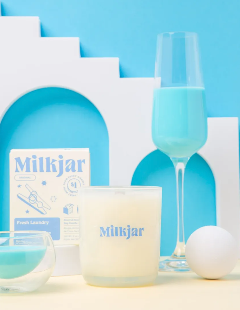 Fresh Laundry Candle by Milkjar, perfect for creating a fresh and inviting atmosphere in your home