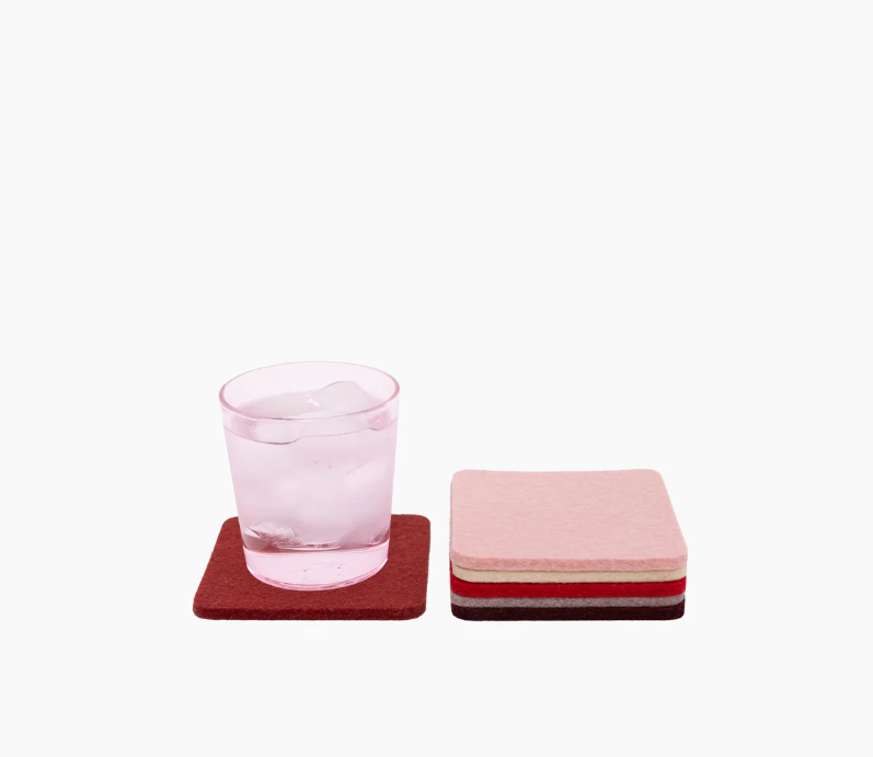 Graf Lantz felt coasters, set of 6 · $45