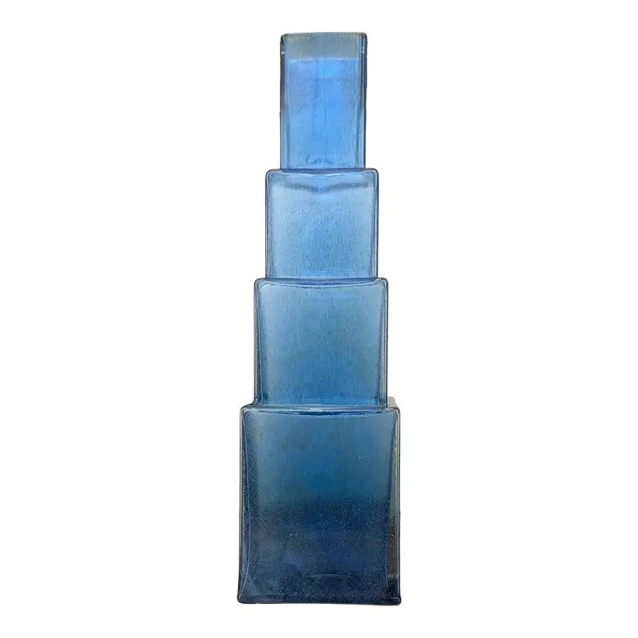 Cobalt blue Metropolis vase White background