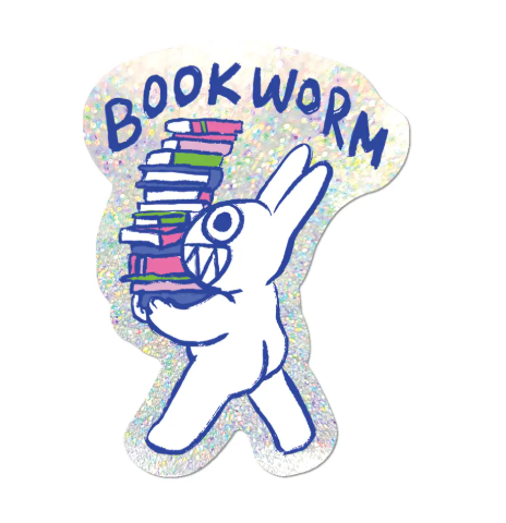 Bookworm Sticker