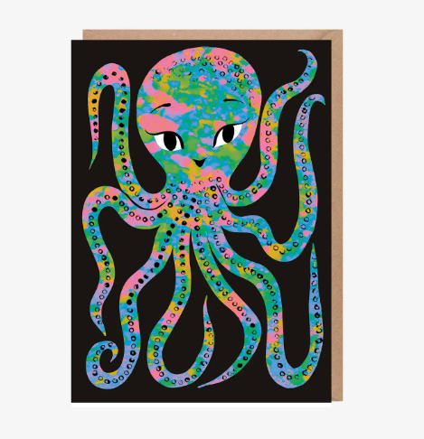 Colourful Octopus Greeting Card
