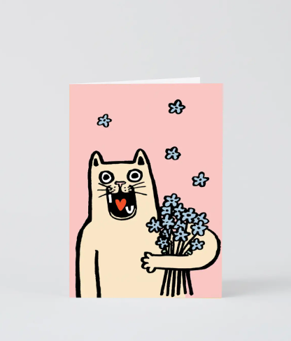 ‘I Love You Cat’ Greetings Card