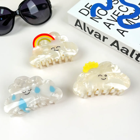 Cute Cartoon Cloud Hair Clips