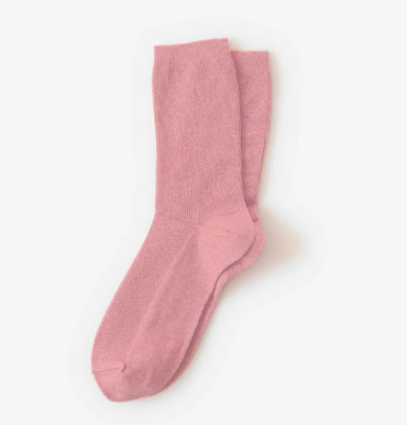 Soft and sweet, our Blush crew socks are like cotton candy skies—made for dreamers, walkers, and everyday magic.
