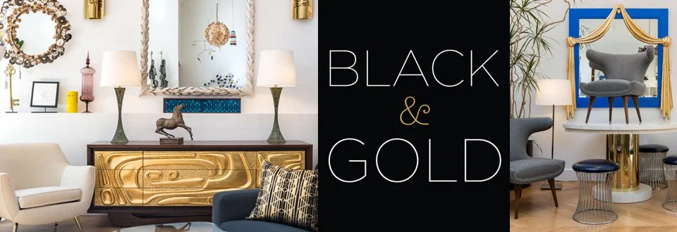 Black and Gold Vintage Furniture and Gift Shop
