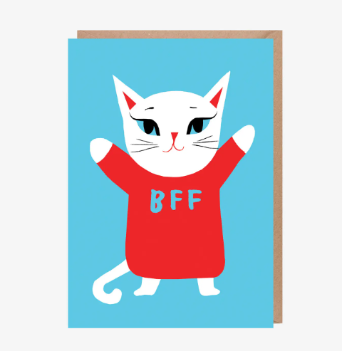 BFF Cat Greeting Card