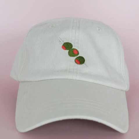 Embroidered Hat | Olives