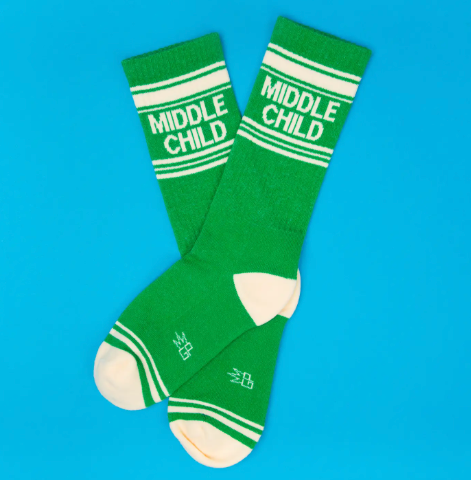Comfortable mid-calf socks made in the USA featuring a humorous statement for the most adaptable member of the family.