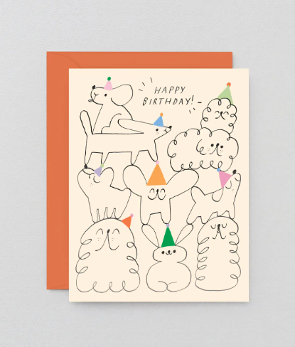 Happy Birthday Animal Stack Kids Birthday Card