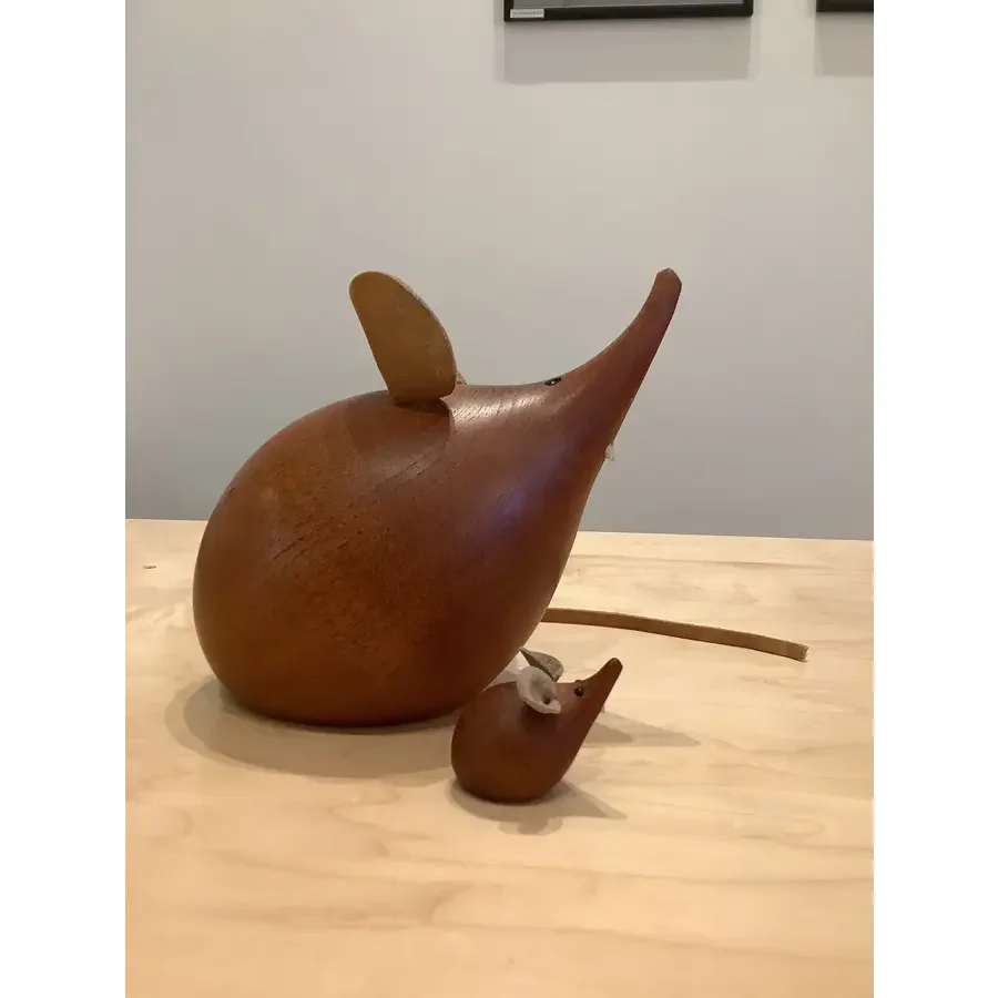 I need this Pair of H & F Denmark Solid Teak Wooden Mice | Mid