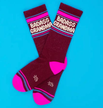High-quality cotton blend statement socks made in the USA, designed for a comfortable mid-calf fit.