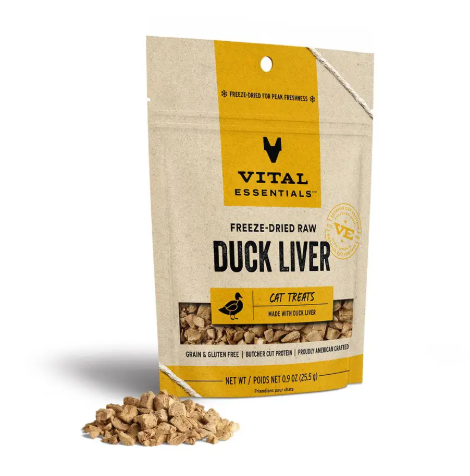 Vital Essentials Duck Liver Cat Treats