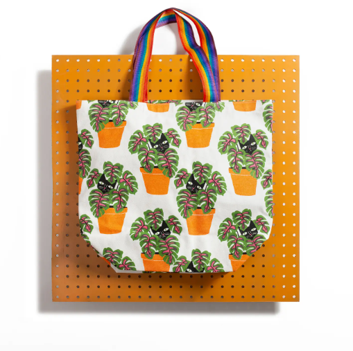 Cat in Pot Tote