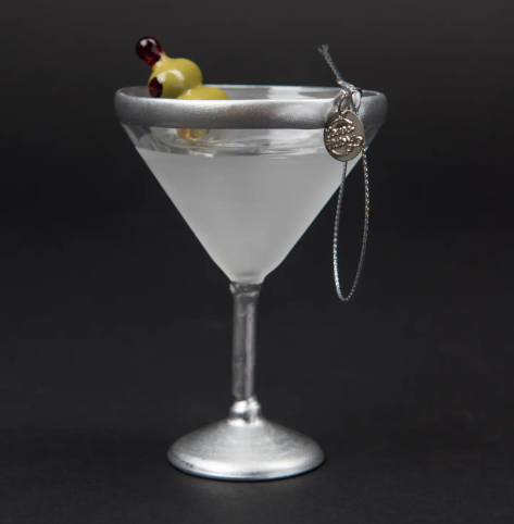 Martini Cocktail Holiday Ornament