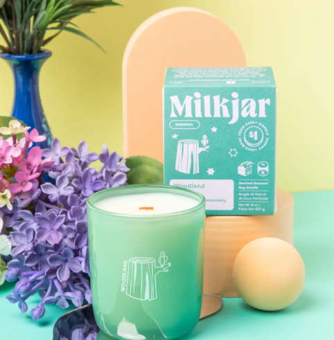 Vegan and cruelty-free Woodland candle, proudly made in Canada, supporting inclusive spaces.