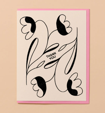 Tulip Floral Pretty Thank You Card